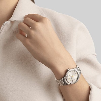 baume-et-mercier-riviera-automatic-watch-gold-dial-steel-bracelet-33-mm baume-et-mercier-riviera-automatic-watch-gold-dial-steel-bracelet-33-mm